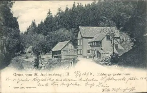 Ak Sankt Andreasberg Braunlage im Oberharz, Rehbergergrabenhaus