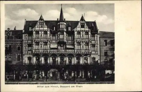 Ak Boppard am Rhein, Hotel zum Hirsch