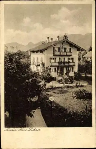 Ak Rottach Egern in Oberbayern, Pension Hans Lechner