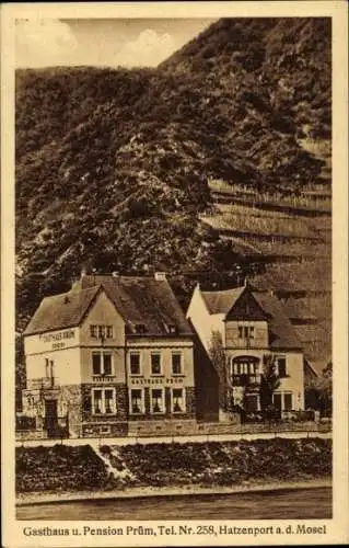 Ak Hatzenport an der Mosel, Gasthaus Pension Prüm