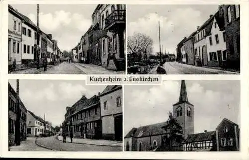 Ak Kuchenheim Euskirchen Nordrhein Westfalen, Teilansichten, Kirche