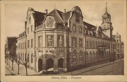 Ak Düren im Rheinland, Postamt