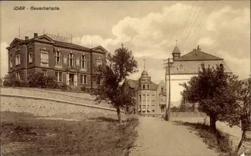 Ak Idar Oberstein an der Nahe, Gewerbehalle