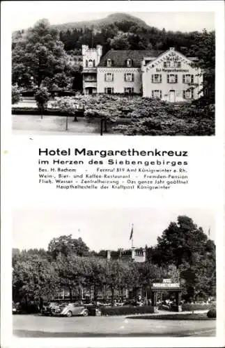 Ak Königswinter am Rhein, Hotel Margarethenkreuz