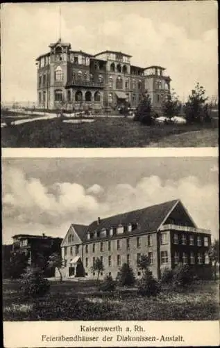 Ak Kaiserswerth Düsseldorf am Rhein, Feierabendhäuser der Diakonissen-Anstalt