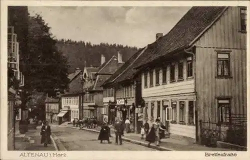 Ak Altenau Clausthal Zellerfeld im Oberharz, Breitestraße