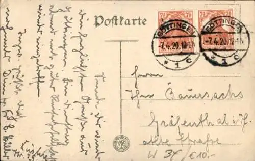 Ak Göttingen in Niedersachsen, Stadtpark