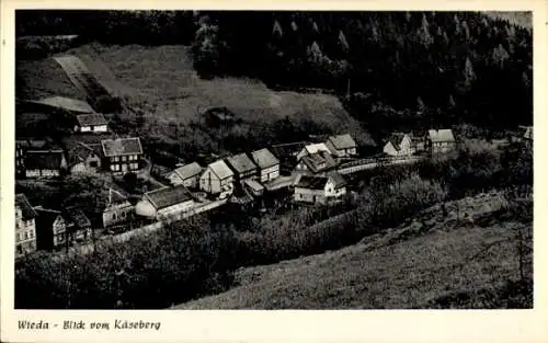 Ak Wieda Walkenried Harz, Blick vom Käseberg