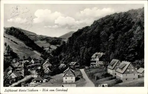 Ak Wieda Walkenried Harz, Blick vom Cuerskopf, Panorama