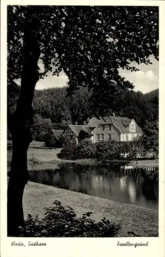 Ak Wieda Walkenried Harz, Hotel Forellengrund