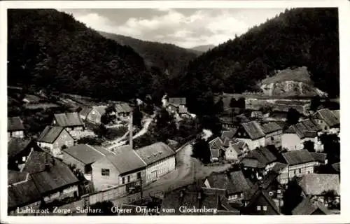 Ak Zorge Walkenried im Harz, Blick vom Glockenberg, oberer Ortsteil