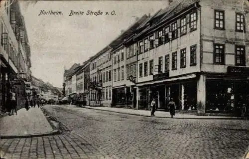 Ak Northeim in Niedersachsen, Breite Straße, Blick von Osten