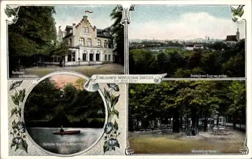 Ak Groitzsch in Sachsen, Etablissement Wiprechtsburg, Restaurant