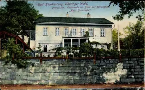 Ak Bad Blankenburg in Thüringen, Promenade, Allianzhaus Haus Gottesliebe