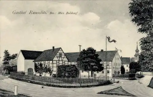 Ak Rausslitz Nossen Sachsen, Gatshof Rausslitz