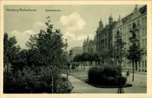 Ak Hamburg Eimsbüttel Rotherbaum, Beneckestraße