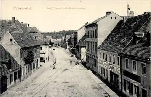 Ak Königsbrück in der Oberlausitz, Töpfermarkt, Louisenstraße