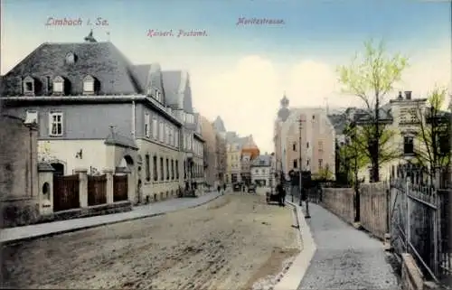 Ak Limbach in Sachsen, Moritzstraße, Post