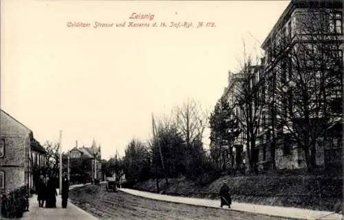 Ak Leisnig in Sachsen, Colditzer Straße, Kaserne des 14. Infanterie-Regiments 179