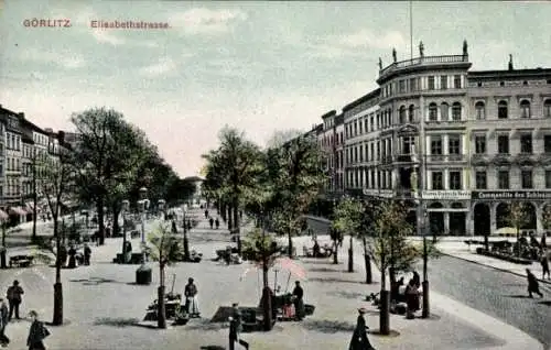 Ak Görlitz in der Lausitz, Elisabethstraße