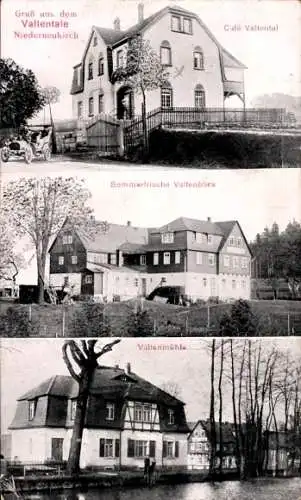 Ak Niederneukirch Neukirch in der Lausitz, Valtental, Café Valtenthal, Valtenblick, Valtenmühle