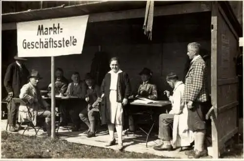 Foto Ak Schongau in Oberbayern, Viehmarkt, Markt-Geschäftsstelle