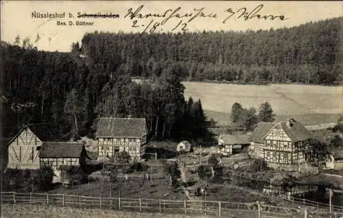 Ak Schmalkalden im Thüringer Wald, Nüssleshof, Fachwerkhäuser