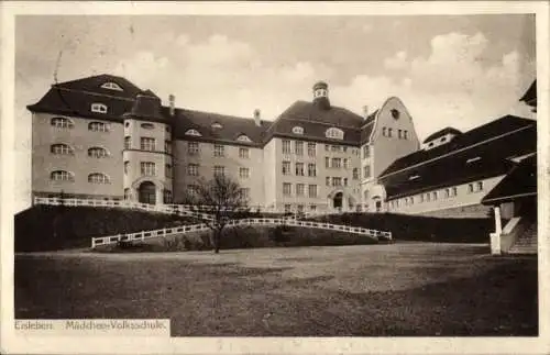 Ak Lutherstadt Eisleben, Mädchen-Volksschule