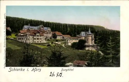 Ak Schierke Wernigerode im Harz, Burghotel