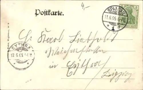 Ak Berlin Spandau, Hafenplatz, Garnisonkirche