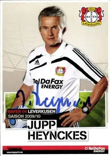 Ak Fußball, Jupp Heynckes, Bayer Leverkusen, Autogramm