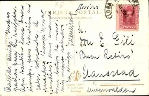 Künstler Ak Portrait einer Frau in spanischer Tracht mit Wassermelone