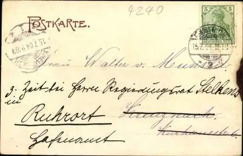 Ak Emmerich am Niederrhein, St. Martini Kirche, Anlegestelle, Dampfer