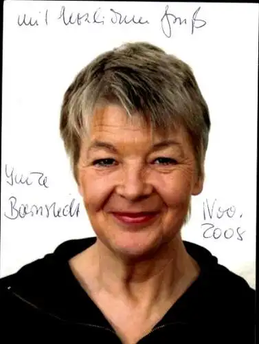 Ak Schauspielerin Imke Barnstedt, Portrait, Autogramm