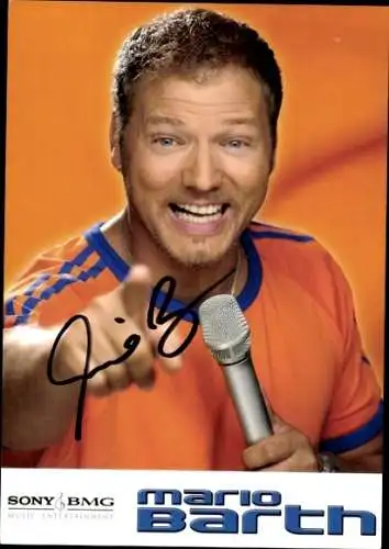 Ak Schauspieler und Comedian Mario Barth, Portrait, Autogramm