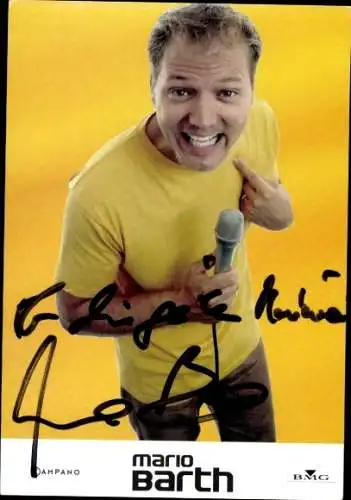 Ak Schauspieler und Comedian Mario Barth, Portrait, Autogramm