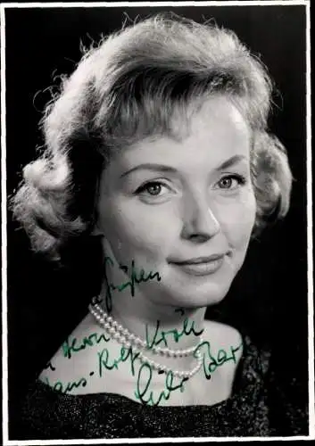 Ak Schauspielerin und Sängerin Lilo Barty, Portrait, Autogramm