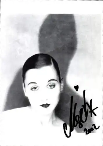 Ak Schauspielerin Meret Becker, Portrait, Autogramm