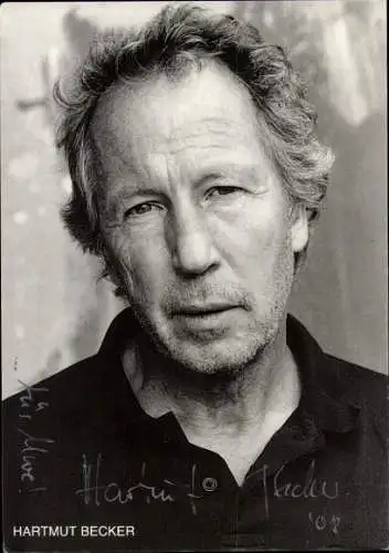 Ak Schauspieler Hartmut Becker, Portrait, Autogramm