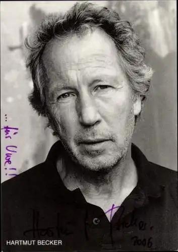 Ak Schauspieler Hartmut Becker, Portrait, Autogramm