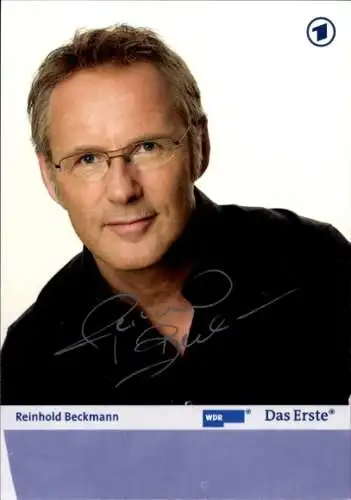 Ak Schauspieler Reinhold Beckmann, Portrait, Sportschau, Autogramm