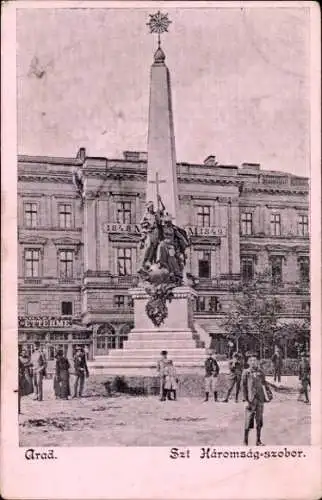 Ak Arad Rumänien, Denkmal St. Haromsag