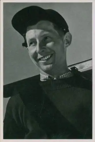 Sammelbild Olympia 1936, Skiläufer Franz Pfnür