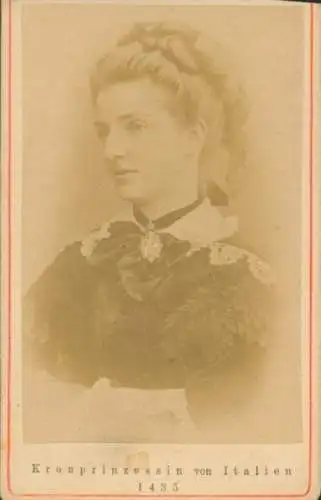 CdV Margarethe, Kronprinzessin von Italien, Portrait