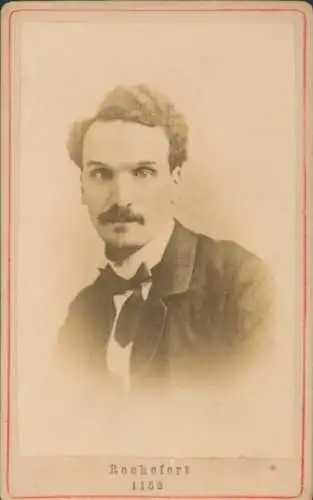 CdV Französischer Schriftsteller Henry Rochefort, Portrait
