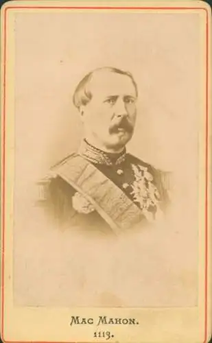 CdV Französischer Politiker und Marschall Patrice de Mac-Mahon, Portrait