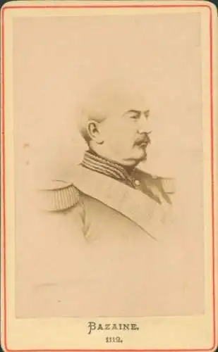 CdV Französischer Marschall François-Achille Bazaine, Portrait