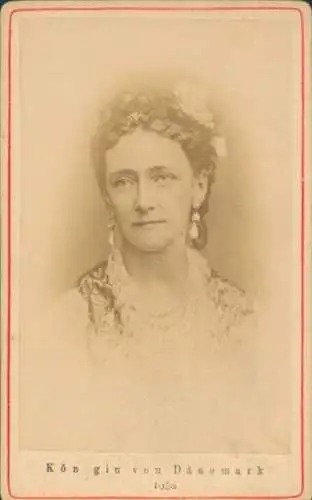 CdV Louise von Hessen, Königin von Dänemark, Portrait