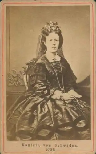 CdV Königin Luise von Schweden, Portrait