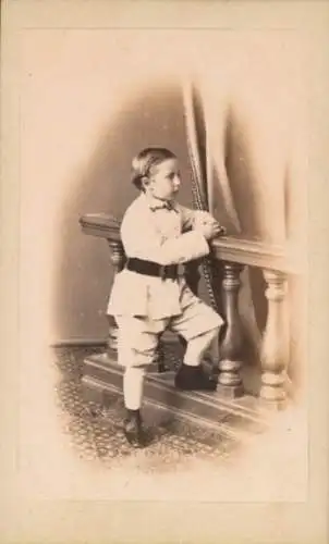 CdV Späterer Großherzog Friedrich II von Baden, Kinderbildnis, um 1865